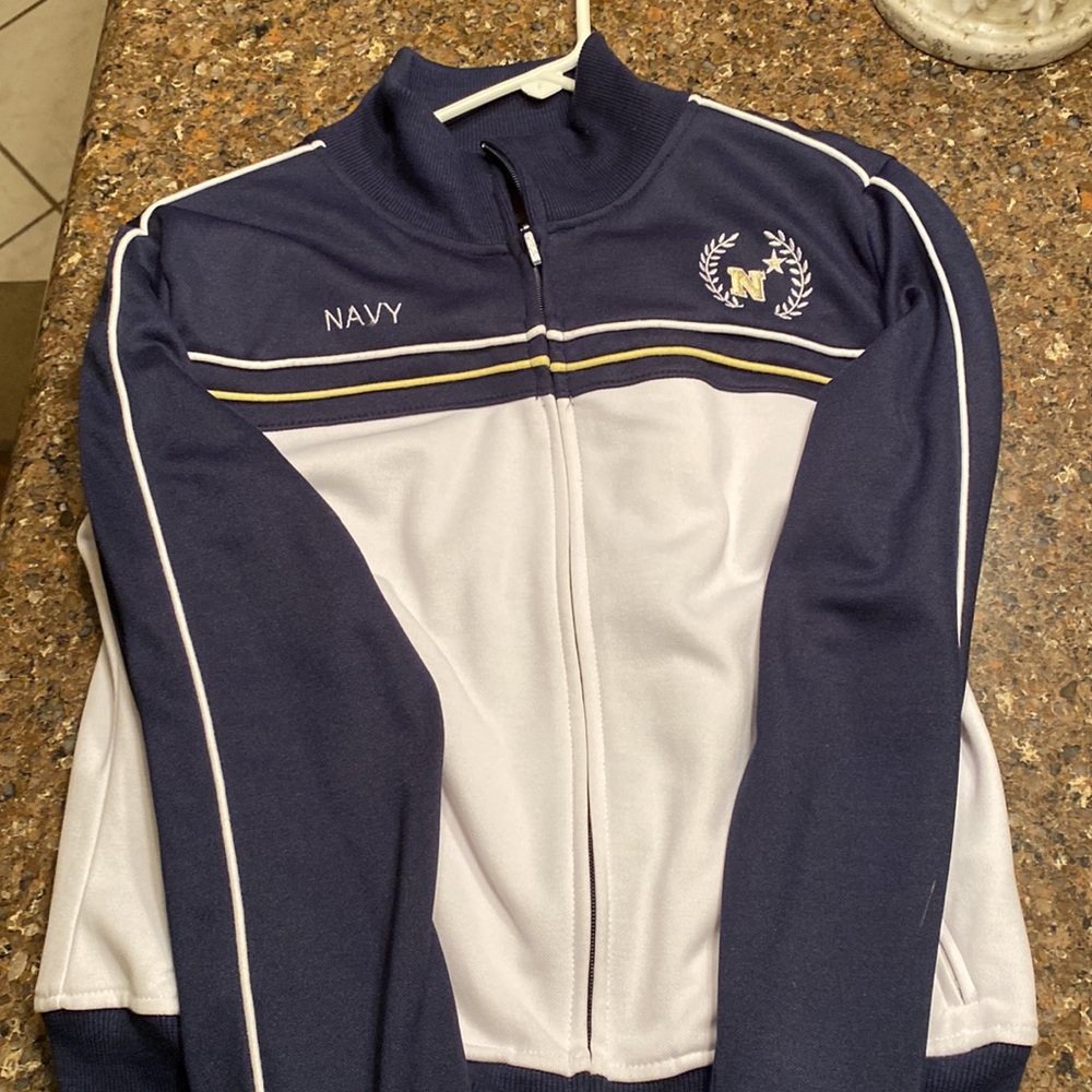 Navy track suit